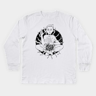 Levitation (Black tee) Kids Long Sleeve T-Shirt